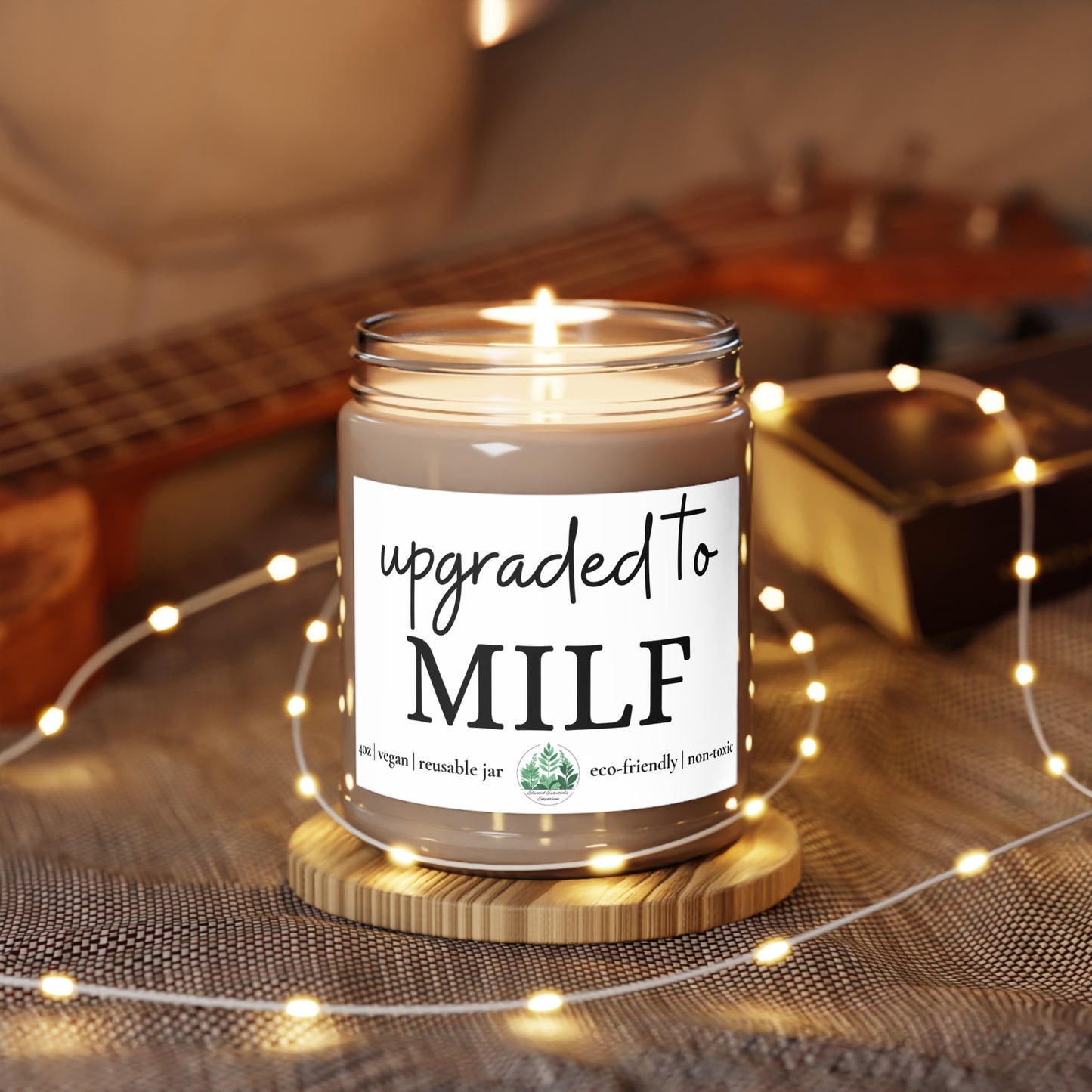 Upgraded to MILF Scented Candle | Funny Gift for Moms | Eco-Friendly | Home Decor | Gift for Her