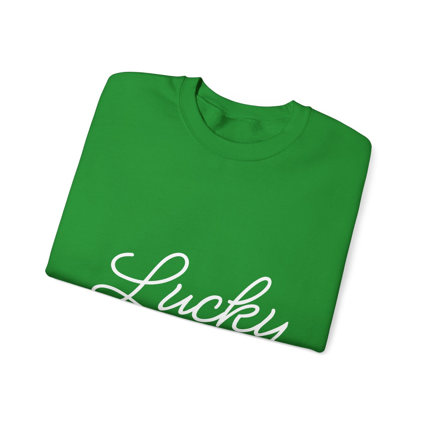 Lucky Shamrock Crewneck Sweatshirt for St. Patrick's Day | Unisex Green Sweatshirt | Irish Holiday Apparel