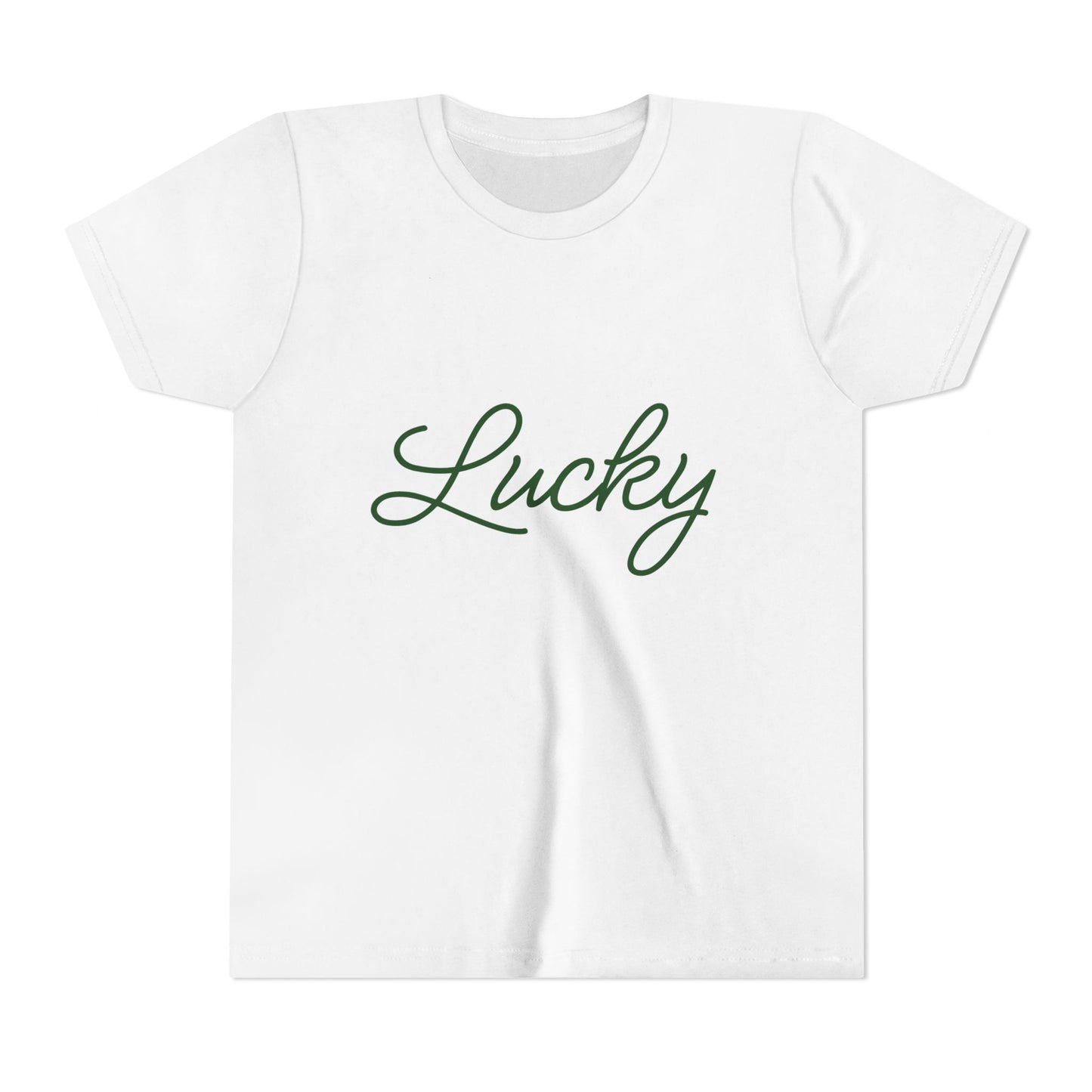 Lucky Youth Unisex Short Sleeve Tee in White or Gold | St. Patrick's Day Shirt