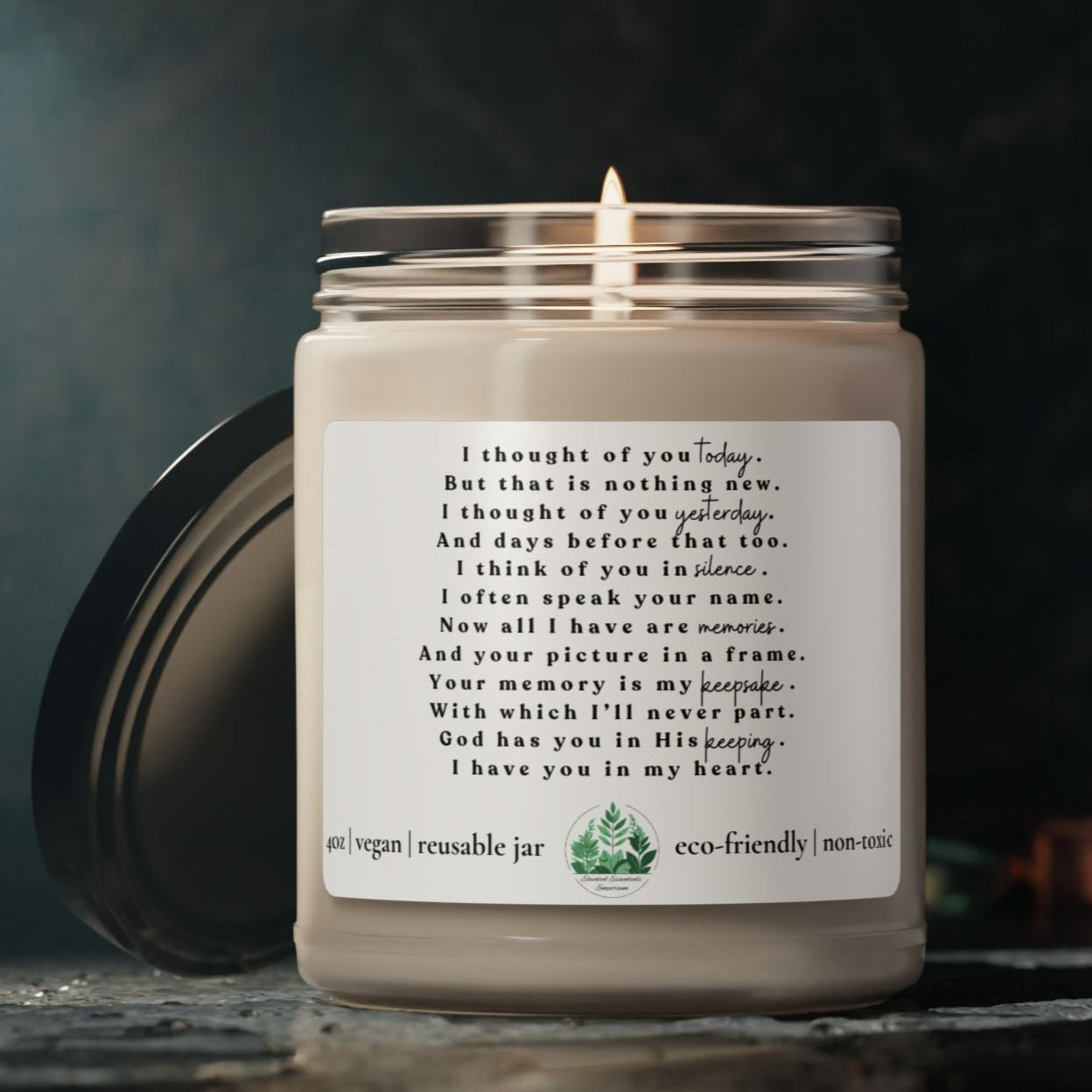 Sympathy Gift | Memorial Candle | Remembrance Candle | In Loving Memory Candle | Condolence Gift | Bereavement Candle