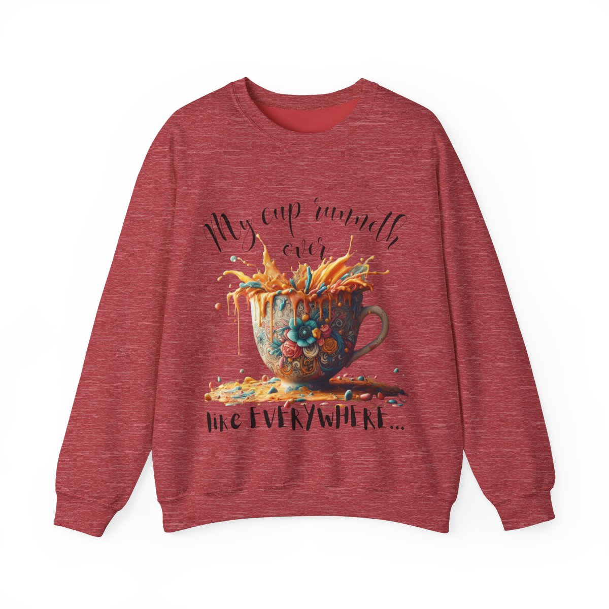 Mother's Day Unisex Crewneck Sweatshirt | My Cup Runneth Over Design