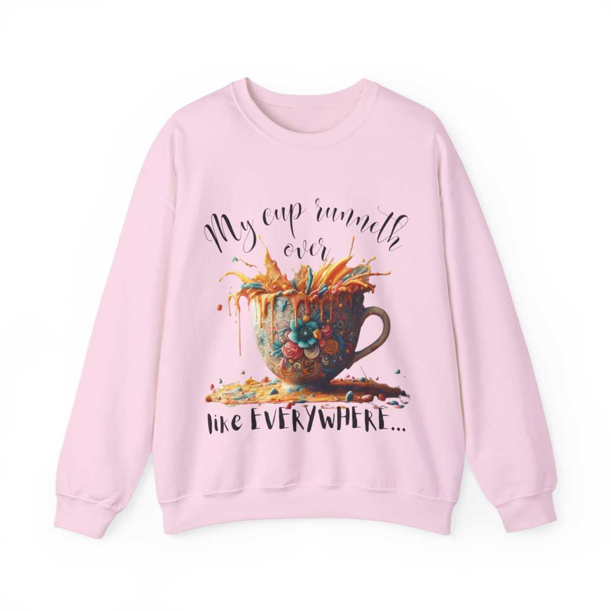 Mother's Day Unisex Crewneck Sweatshirt | My Cup Runneth Over Design