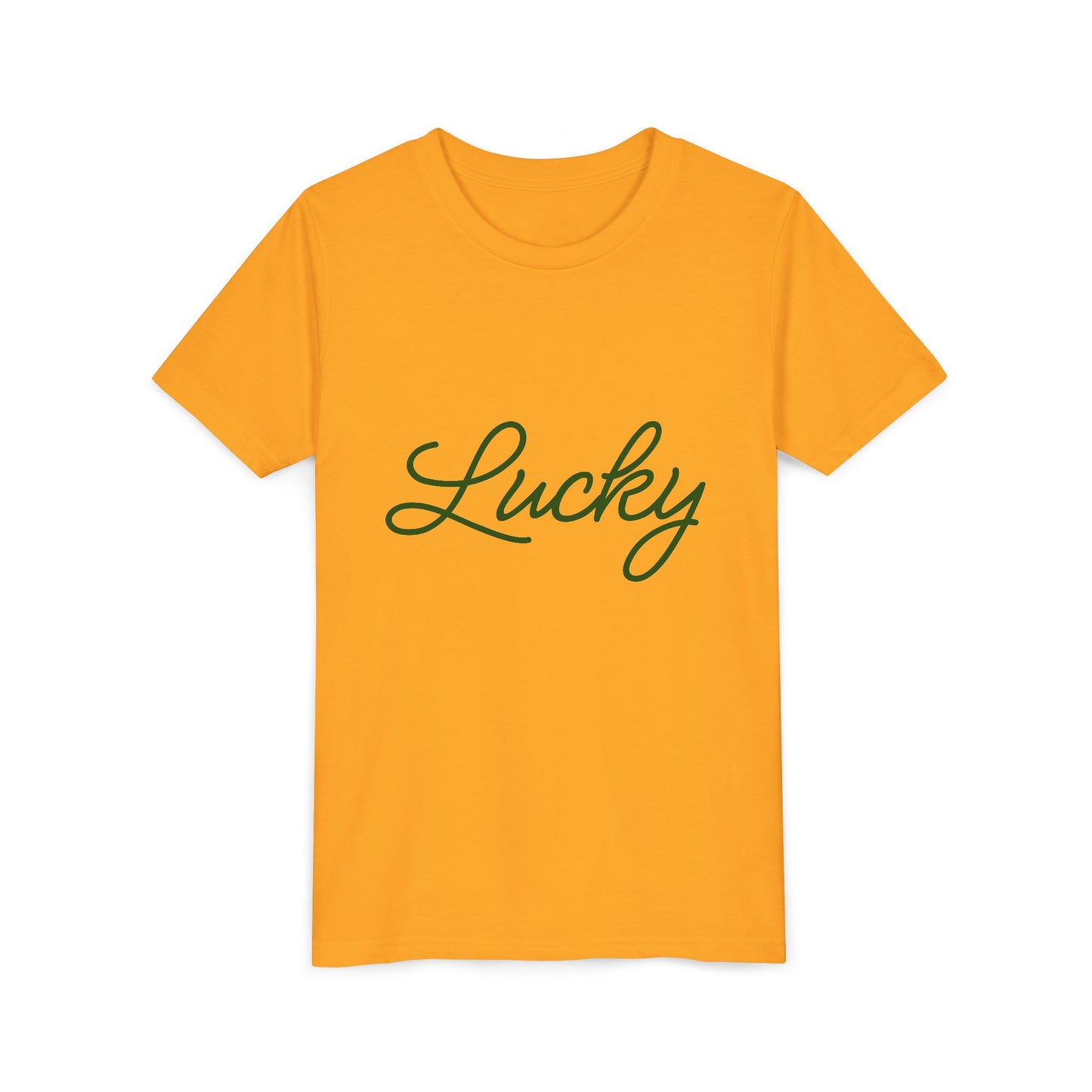 Lucky Youth Unisex Short Sleeve Tee in White or Gold | St. Patrick's Day Shirt