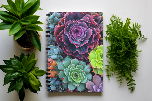 Beautiful Succulent Spiral Notebook