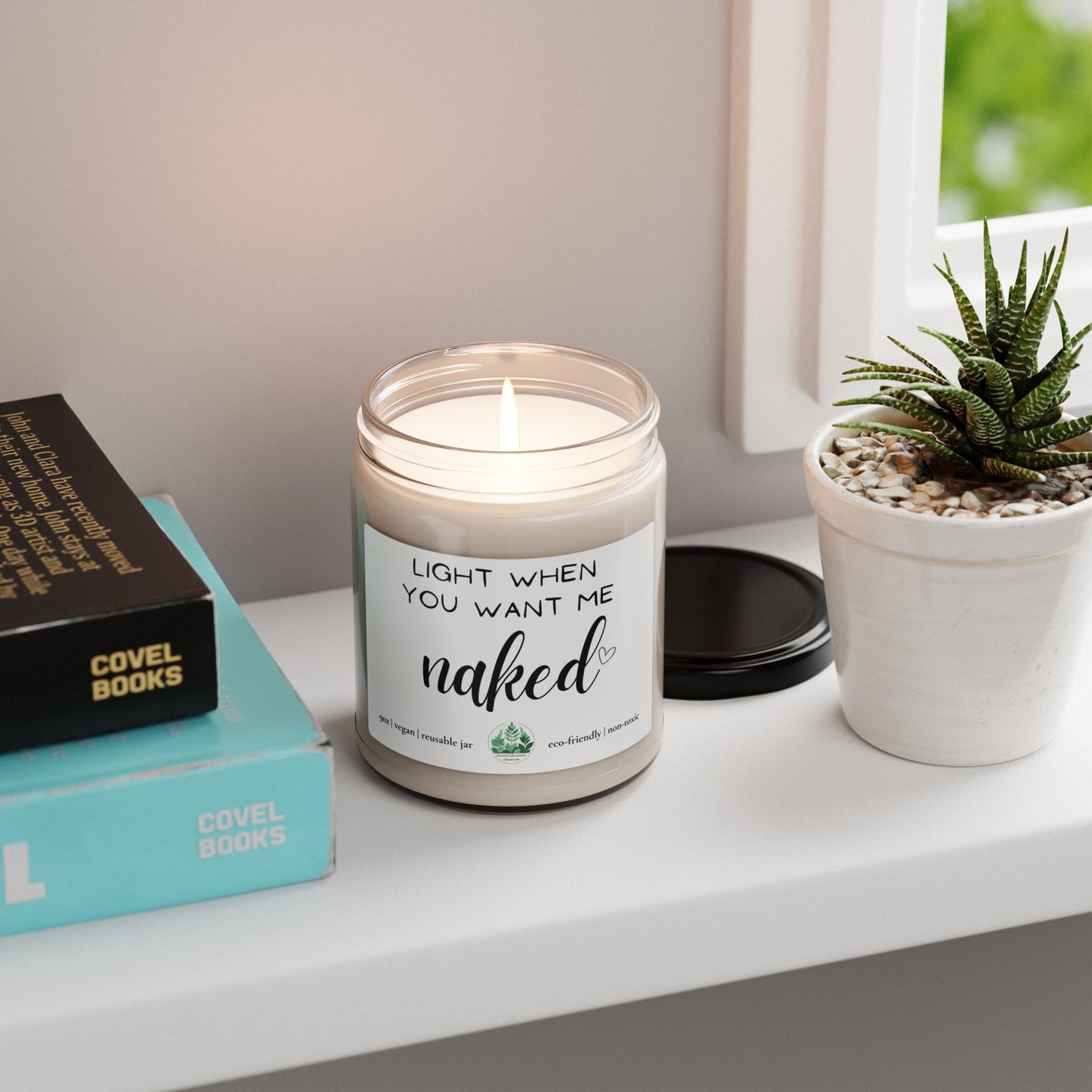 Light When You Want Me Naked Candle | Soy | Eco-Friendly | Vegan | Non-Toxic