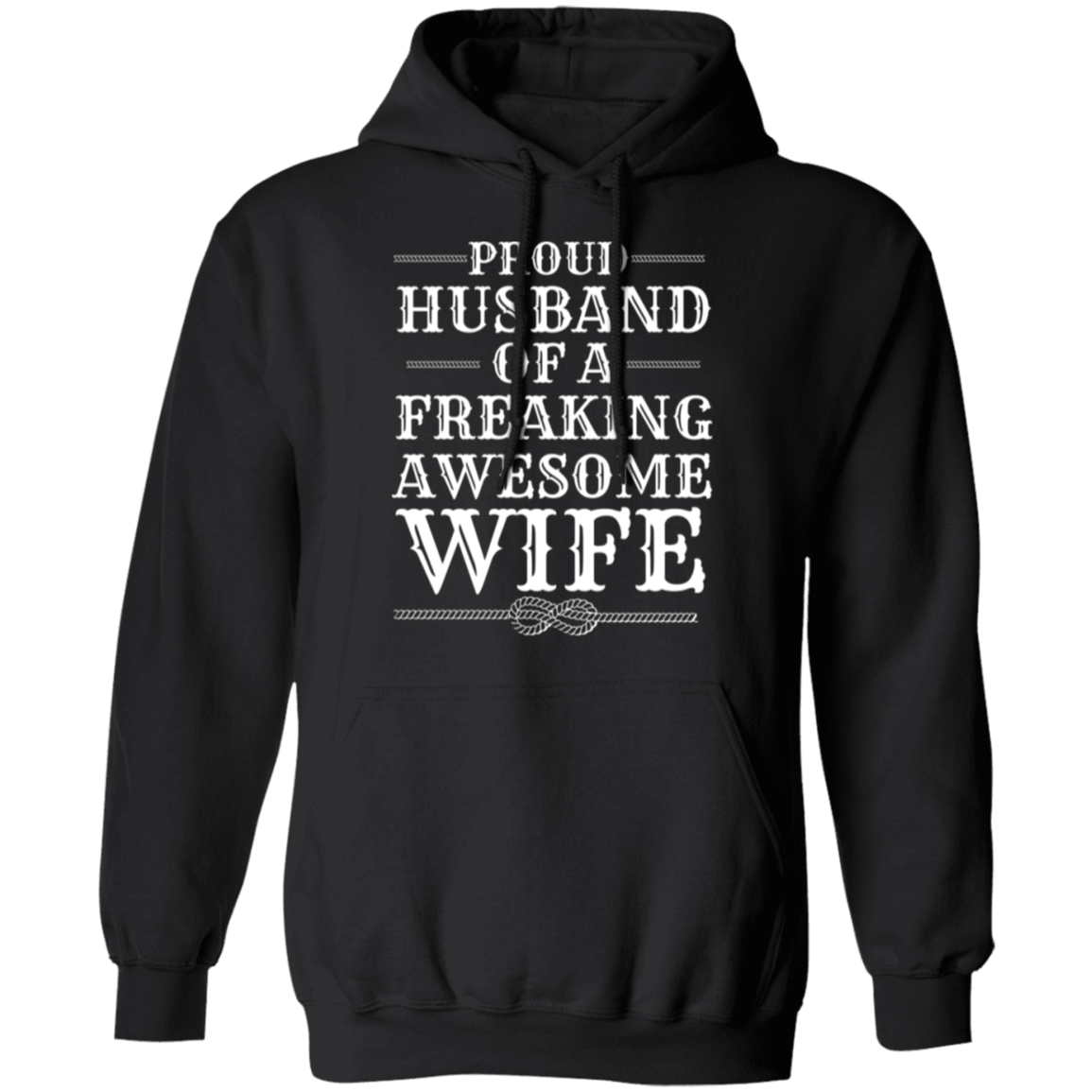 Proud Husband of a Freaking Awesome Wife l Men's Hoodie