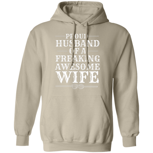 Proud Husband of a Freaking Awesome Wife l Men's Hoodie