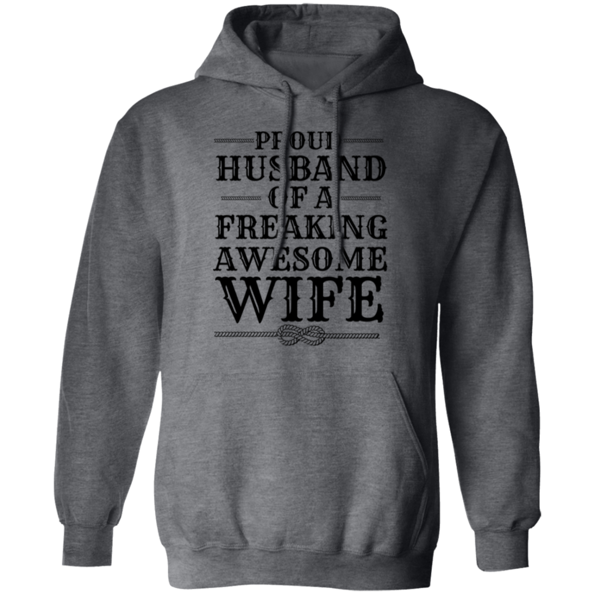 Proud Husband of a Freaking Awesome Wife l Men's Hoodie