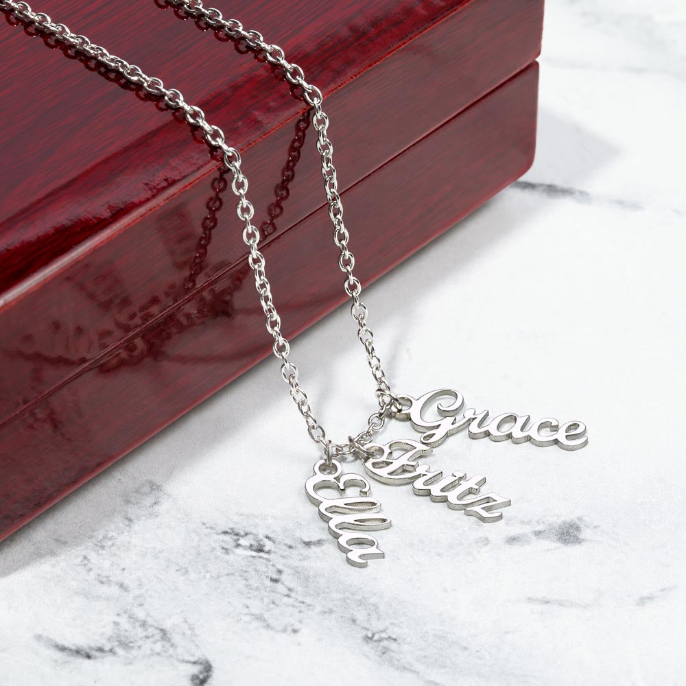 Stunning Multiple Name Necklace